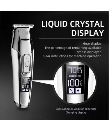 KM-5027 Professional Hair Clipper & Beard Trimmer for Men - Adjustable Speed Electric Razor with LED Display - Buy Online on GoSupps.com