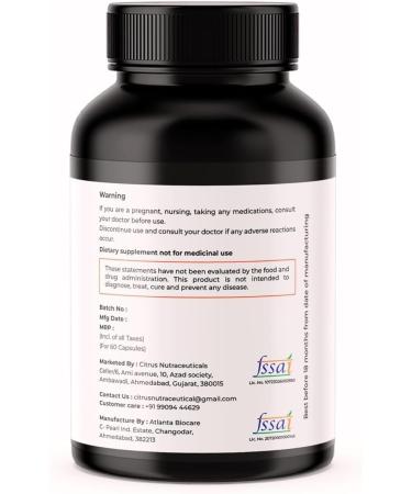 Activated Charcoal Capsules Supports Bowel Detoxification - 250 mg - 60 Capsules - Buy Online on GoSupps.com
