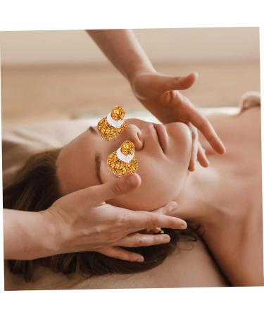 Cabilock 3-St Warm Roasted Wormwood Roll - Thai Herbal Compress Ball for Spa & Massage (8x6x6cm Yellow) | International Shipping - Buy Online on GoSupps.com