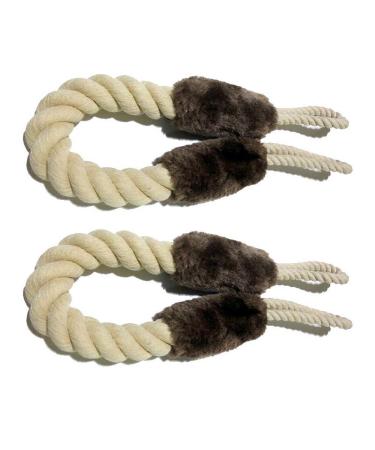 Gobesty Door Stopper Handle 2 Pieces Cotton Door Cord Clamp Protection for Pets and Children Finger Protection to Prevent Doors Slamming