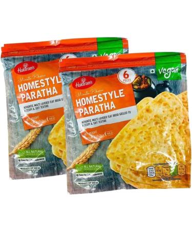 Haldiram's Homestyle Paratha| 6Pcs | 360G | Paratha | Ready to Eat | 100% Fresh | Indian Origin - B1G1 Pack