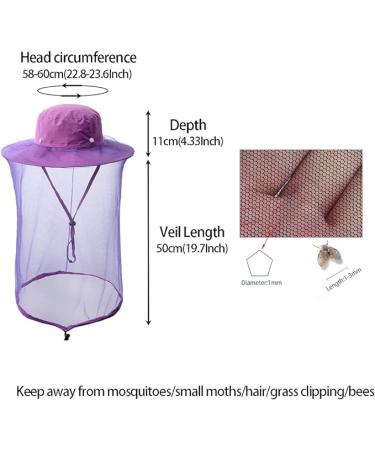 Summer Mesh Safari Sun Hat - Purple | Unisex Outdoor Sun Protection - Buy Online on GoSupps.com