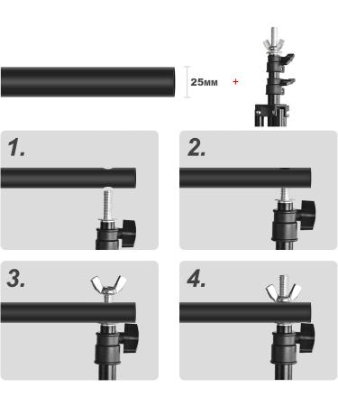PHOPIK 10ft Adjustable Photo Studio Backdrop Stand - Backdrop Holder for Portrait Photography & Birthday Parties - Buy Online on GoSupps.com
