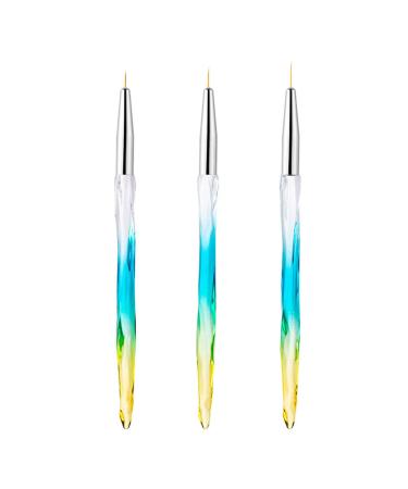 3 Pieces Sets Nail Draw Line Pens Nails Painting Pen Perfect for Professional or Home Use