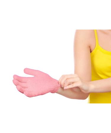 DecorRack Deep Exfoliating Shower Gloves - 6 Pairs for Women and Men | Exfoliate, Remove Dead Dry Skin | Shower Spa Massage Bathing Accessories | Body Scrub Glove - One Size Fits All - Buy Online on GoSupps.com