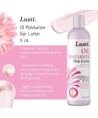 Lusti Oil Moisturizer Hair Lotion 8 fl oz - Adds Shine and Softens Hair - Buy Online on GoSupps.com