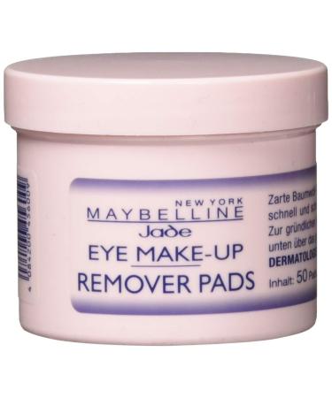 Maybelline Jade Eye Make-Up Remover Pads Also for Waterproof Make Up 50 Pieces 50 Pieces (1 Pack)