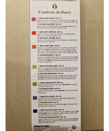 Comtesse du Barry Selection of 7 Classic French Terrines (7 x 70g) - Buy Online on GoSupps.com