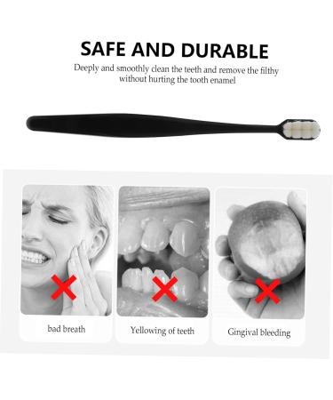 Iwowhero Portable Silk Toothbrush Set - 4 Soft Bristle Travel Toothbrushes for Sensitive Gums & Toddlers - Charcoal Absorption - Buy Online on GoSupps.com