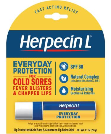 Mederma Discreet Cold Sore 30 Patches and Herpecin L Lip Balm Stick SPF30 for Cold Sores and Chapped Lips - Buy Online on GoSupps.com