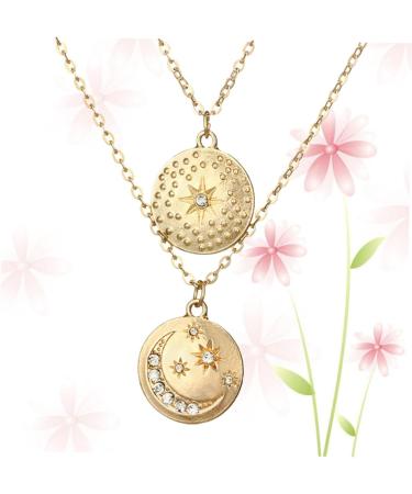 FOYTOKI 2 Necklaces A Necklace Jewelry Necklace Choker Layered Women Necklace Pendant Multi-layer - Buy Online on GoSupps.com