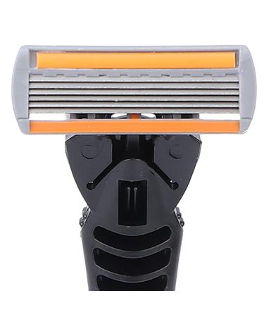 Premium Men's 6-Blade Portable Stainless Steel Razor - Ultimate Shaving Experience - Buy Online on GoSupps.com