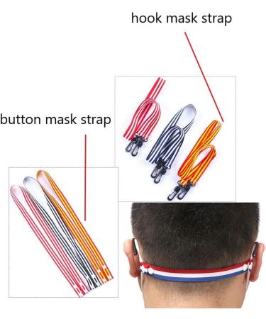HUIZorbit Face Lanyards Strap Multifunction Mask Strap Extenders Hook Button Mask Strap Kit for Men Women Kids (5PCS- Hook Black Strips) - Buy Online on GoSupps.com