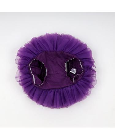 Hoolchean Baby Girls Super Soft Fluffy Tutu Skirt with Diaper Cover Bloomer - Purple (1-2 Years) - Buy Online on GoSupps.com