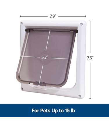 PetSafe Cat Door for Interior Doors - 2-Way Locking Flap for Privacy - Easy DIY Install - Durable Frame - Up to 15 lb Pets - Buy Online on GoSupps.com
