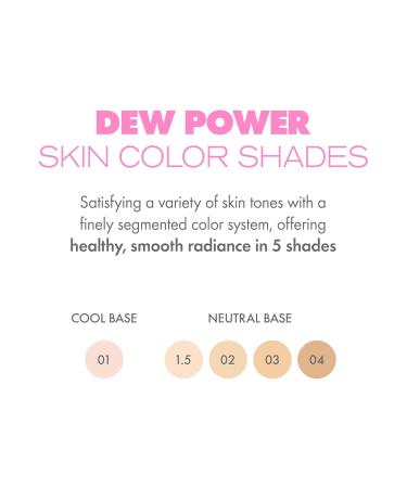 Amuse SEOUL Dew Power Vegan Cushion Foundation (01 PURE) | Dewy glow long-lasting double coverage clean beauty lightweight - Buy Online on GoSupps.com