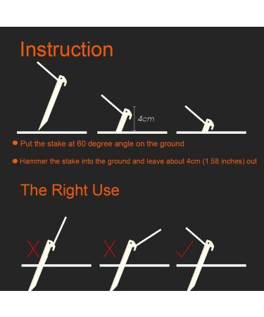 9 Inch Yellow Plastic Tent Stakes for Sand - Heavy Duty, Lighter, Safer - 24 Pack - Buy Online on GoSupps.com