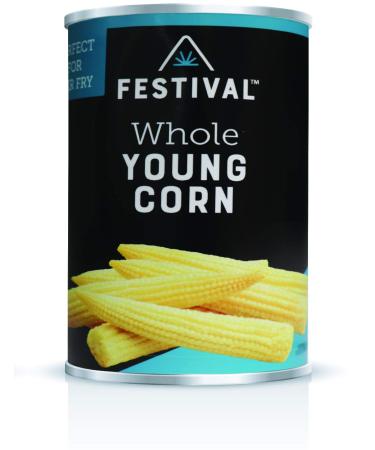 Festival Whole Baby Corn - Extra Fancy, 15-Ounce (Pack of 12)