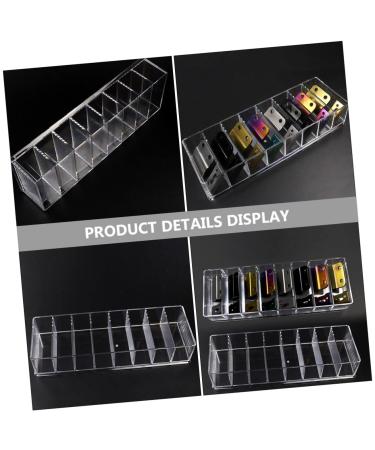 FRCOLOR Clear Storage Box & Stand for Hair Clipper Teasing Comb Beard Blade - Organizer Tray for Barber Accessories - 24.8x8.5cm - Buy Online on GoSupps.com