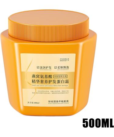  BommFu Amino Acid Essen-ce Luxury Nourishing Protein Hair Cream 500ml Repairing Mask for Dry and Damaged Hair - Buy Online on GoSupps.com