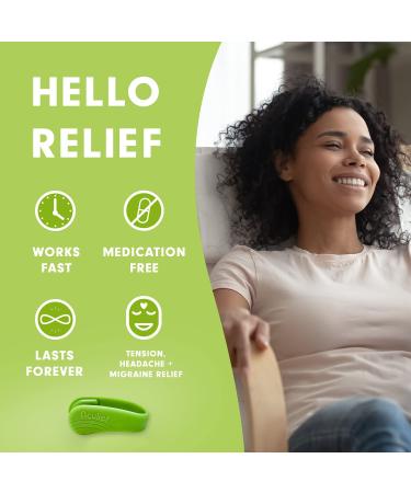 Aculief - Natural Headache Migraine Tension Relief Wearable - 3 Pack (Green Teal Black) | Acupressure Relaxation for Stress Alleviation - Buy Online on GoSupps.com