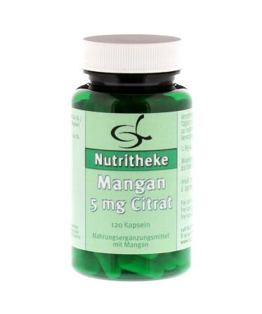 Manganese 5 mg citrate capsules 120 hours