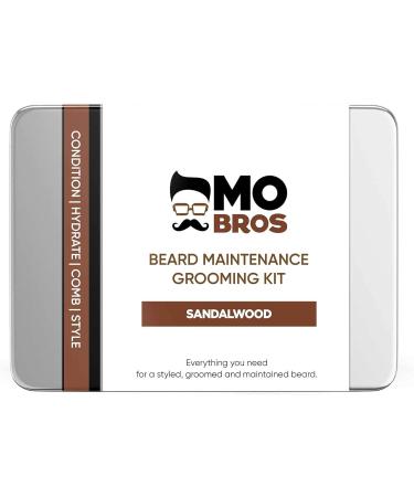 Beard Maintenance XL Grooming Kit - Wash, Condition, Hydrate, & Style Your Facial Hair with Sandalwood - Complete Beard Care Set - Buy Online on GoSupps.com