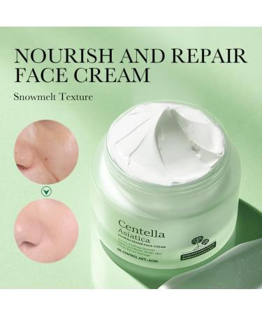 Centella Cream 50g - 5X Centella Asiatica Activity Quick Soothing Dryness Tender Skin Repair Barrier Damage Anti-Acne Hydrating Organic Centella Face Cream - Buy Online on GoSupps.com