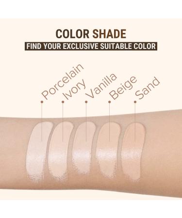AEKYUNG Luna Long-Lasting Tip Concealer | Full Coverage Liquid Concealer - 02 Beige | Under Eye Dark Circles Cover-Fit | 0.26 Fl Oz (Pack of 1) - Buy Online on GoSupps.com