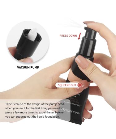 Matte Oil Control Concealer Foundation 2PCS - Flawless Long Lasting Waterproof Makeup for Oily Acne Skin - Full Coverage 60ml - Buy Online on GoSupps.com