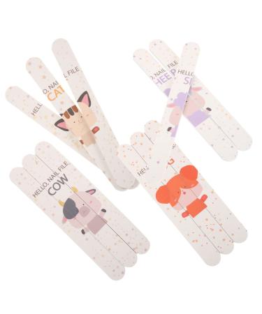 FRCOLOR 24 Pieces Cuticle Knife Toenail Clippers Fingernail Clippers Nail Scissors Nail Files Tool Nail Care Files Double-Sided Nail Buffer Cute Buffer Block Suite EVA Sandpaper