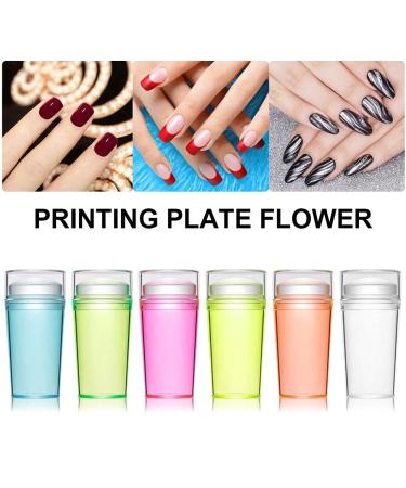 Fitbest Nail Stamp - Soft Silicone Nail Art Stamp with Lid & Scraper for DIY Manicure at Home - Perfect Nail Decoration Tool for Women & Girls - Buy Online on GoSupps.com