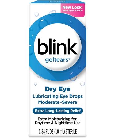 Blink Gel Tears Lubricating Eye Drops 0.34 oz (Pack of 2)