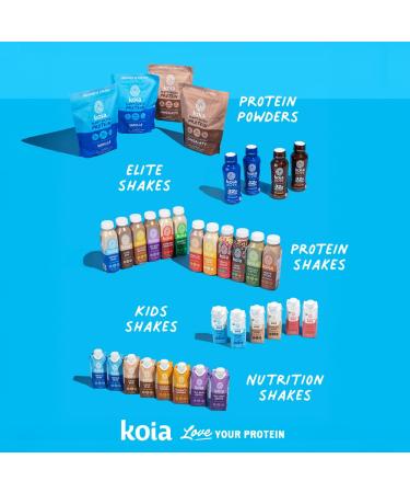 Koia Elite Plant Based Protein Shake, Vanilla, 32g Protein, 4g Sugar, 6g Prebiotic Fiber, Pre & Post Workout Nutritional Drink, No Seed Oils, Dairy-Free, Gluten-Free, Non-GMO, 12 Fl Oz (Pack of 12) - Buy Online on GoSupps.com