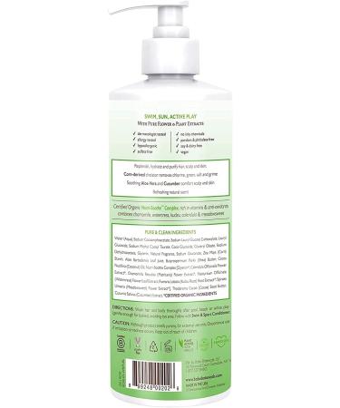 Babo Botanicals Purifying Swim & Sport Shampoo & Wash - Cucumber and Aloe Vera - 16 Fl Oz - Kids & Sensitive Skin (Pack of 1) - Buy Online on GoSupps.com