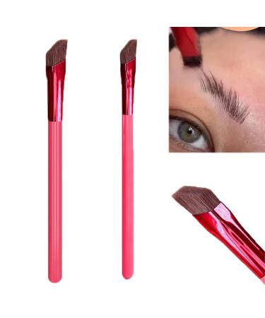 Eyebrow Brush Professional Eyebrow Brush Multi Function Eyebrow Brush Three-dimensional Concealer Makeup Brush Angled Eyebrow Hairline Brush2 Pieces (large And Small)