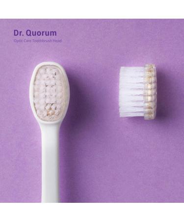 Dr. Quorum Optic Care Toothbrush Head 4 pcs - Fiber Optic Bristles, Compatible with Dr. Quorum Optic Care Electric Toothbrush - Buy Online on GoSupps.com