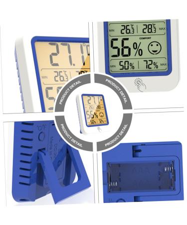 Balacoo Mini Thermometer & Hygrometer - Digital Outdoor Temperature Gauge with LED Display | Compact Weather Monitor for Home & Garden - Buy Online on GoSupps.com