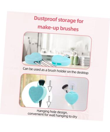 minkissy Handheld face Brush Washing Device Manual face face exfoliator Double Sided Double Side face Brush Silica Gel Heart-Shaped face Scrubber exfoliator Facial Cleansing Brush Scrubber 9.8x8.4cm - Buy Online on GoSupps.com