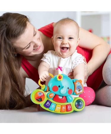 Hola Baby Toys: Musical Elephant Piano & Light-Up Motorcycle for Kids 3-12 Months | Unique Gifts for Boys & Girls - Buy Online on GoSupps.com
