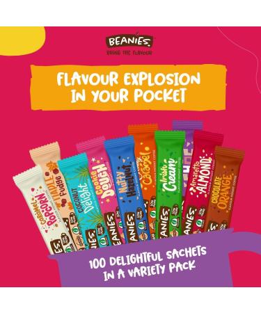 Beanies Flavoured Coffee Sticks - 100 Sticks in a Box | Delicious Coffee on the Go - Buy Online on GoSupps.com