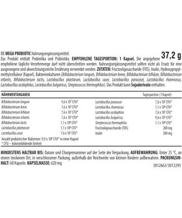 Activlab Doda dEau Mega Probiotic - 60 Veggie Capsules for Digestive Health Post-Antibiotic Recovery & Mental Wellness | 990M Probiotic Bacteria - Buy Online on GoSupps.com