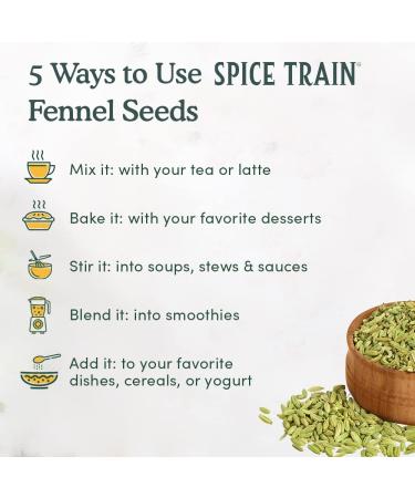 Organic Fennel Seeds (397g/14oz) from Rajasthan, India | USDA Certified | Anti-inflammatory | Ideal for Cooking & Beverages | Resealable Pouch - Buy Online on GoSupps.com