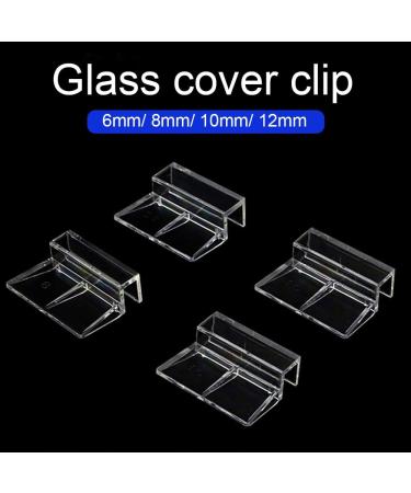 10pcs Universal Lid Clips for Rimless Aquariums - 6mm Aquarium Cover Clips for Acrylic and Glass Tanks - Buy Online on GoSupps.com