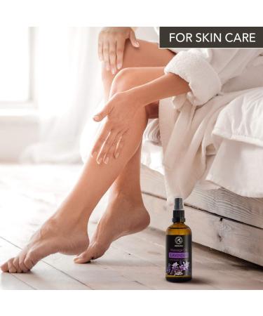 Pure Lavender Massage Oil 100ml | Stress Relief Relaxation & Beauty | International Shipping - Buy Online on GoSupps.com