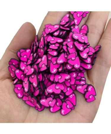 QR 100g 10mm Lovely Heart Polymer Clay Sprinkles for Slimes Filling Nails Art Phone Valentine's Day Decoration T1127 (Color : Heart) Assorted - Buy Online on GoSupps.com
