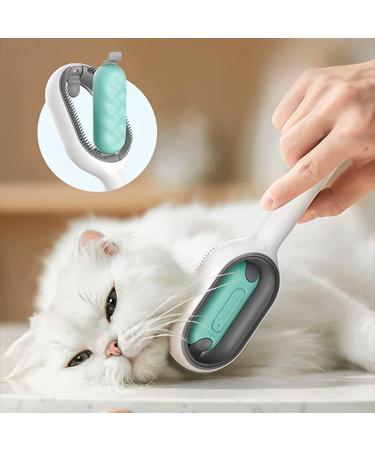 SXIIO 2-in-1 Animal Hair Removal Comb with Water Tank | Multifunctional Cat & Dog Brush for Undercoat Care Massage & Fur Cleaning - Ideal for Short & Long Haired Pets - Buy Online on GoSupps.com
