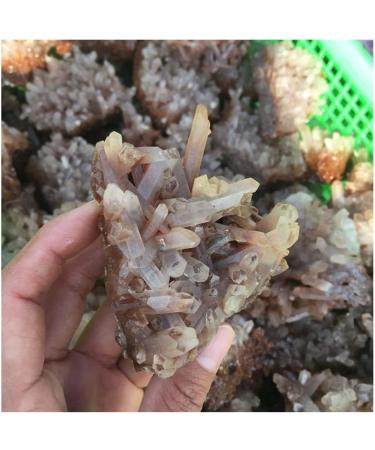 Stone Crafts Natural Rough red Quartz Crystal Gemstone Cluster Reiki Crystal Stone Specimen Home Decor Natural Luster - Buy Online on GoSupps.com