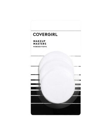 COVERGIRL Makeup Masters Powder Puffs - 3 ct, White | Soft & Velvety Application - Buy Online on GoSupps.com