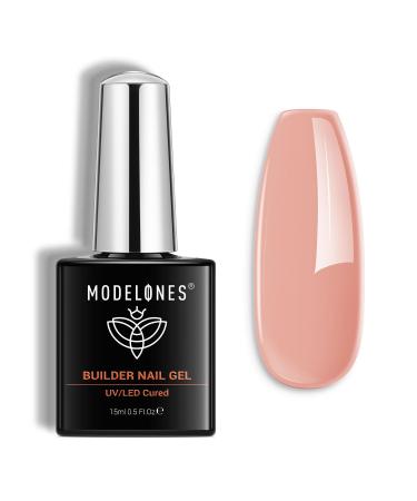 Modelones Builder Nail Gel 8-in-ONE Nude Pink Gel Builder Apricot Pink Rubber Base Nail Builder Gel Builder Gel in a bottle Hard Gel Nail Strengthener Extension Gel French Rose - Buy Online on GoSupps.com